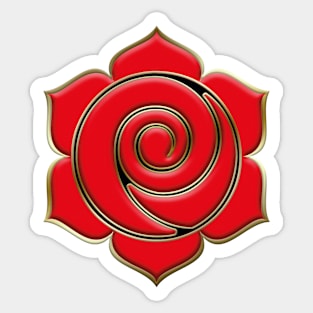 Red Rose Logo Only Sticker